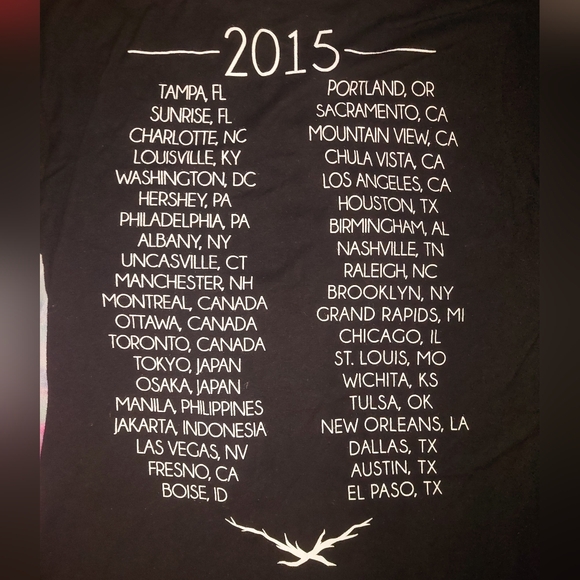 Arian Grande The Honeymoon Tour 2015 T-shirt - Picture 4 of 7